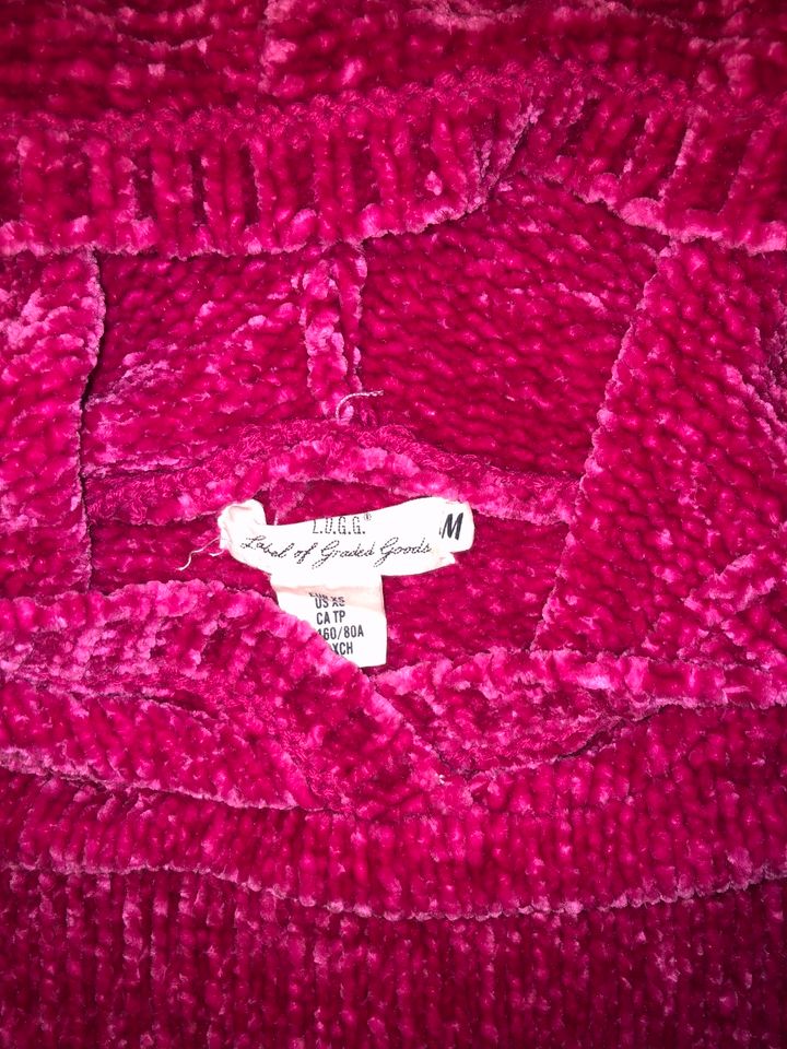 H&M kuscheliger Kurzpullover Hoodie pink Gr. XS Strick Chenille in Ammerbuch