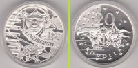 1999 Europa Lindbergh 20 Eurodollars Silber Polierte Platte Baden-Württemberg - Eppelheim Vorschau