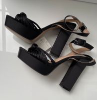 H&M Plateau Sandalen Größe 39 Schwarz Satin Innenstadt - Köln Altstadt Vorschau