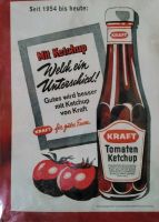 BLECHSCHILD VON KRAFT TOMATEN KETCHUP Mecklenburg-Vorpommern - Bergen auf Rügen Vorschau