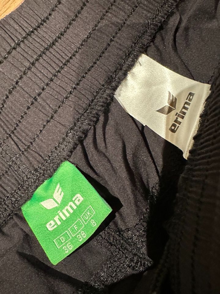 Erima Damen Sport Trainings Hose lang schwarz 36 (34, XS S) in München