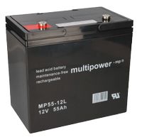 MULTIPOWER 12V 55AH AGM Batterie / Akku M6  MPL55-12 NEU & OVP Hessen - Rodgau Vorschau