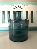 Glas Vase Blau 26x21 v.MICA Accessoire Blumen Garten Deko Haus Brandenburg - Potsdam Vorschau