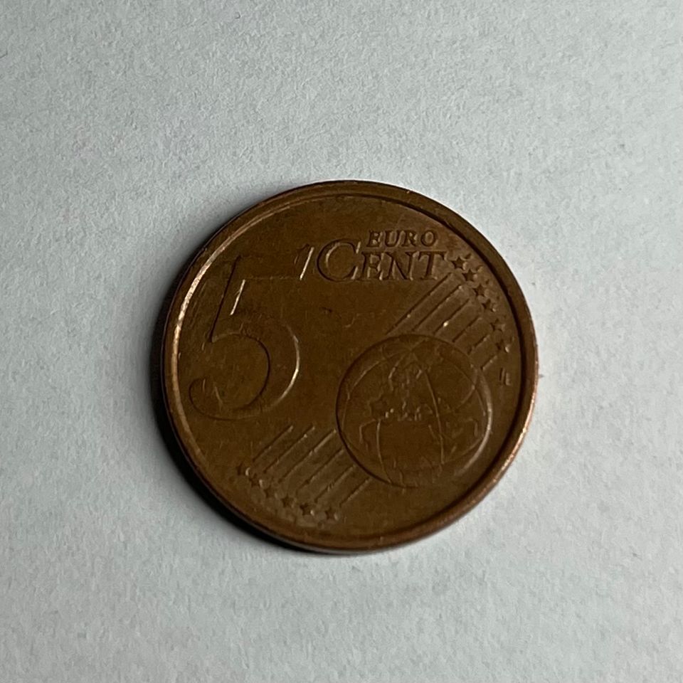 5 Eurocent Italien 2002 in Dissen am Teutoburger Wald