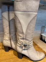 Tamaris Damen Leder Stiefel Gr 40 Taupe Kreis Ostholstein - Heiligenhafen  Vorschau