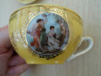 Sammeltasse Mokkatasse Kaffeetasse Unterteller Gedeck DDR golden Bayern - Prichsenstadt Vorschau