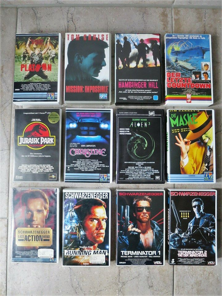 VHS Video Action Konvolut, TOP in Bassenheim