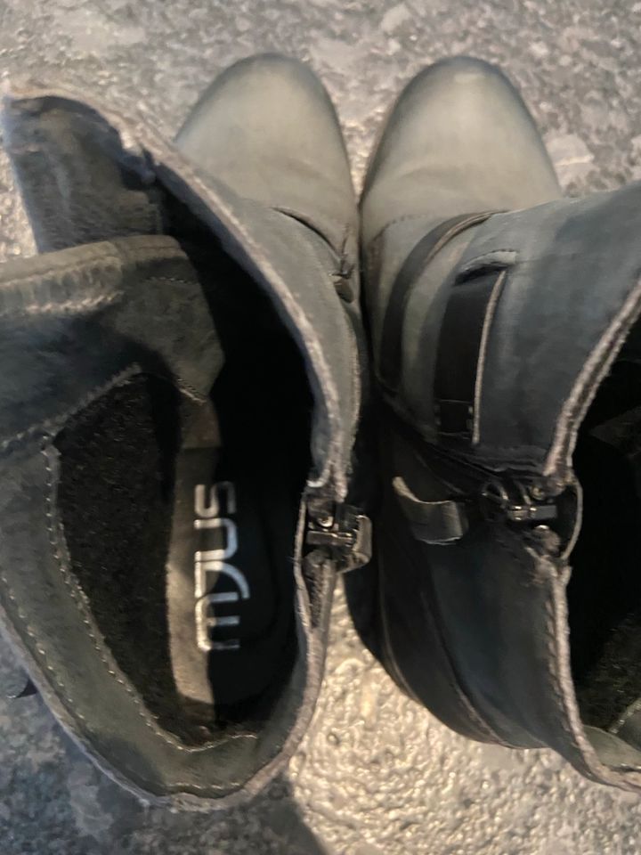 Mjus Stiefelette, Boots, schwarz, grau Gr 40 in St. Wendel