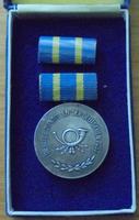 DDR Treuedienstmedaille der deutschen Post in Silber, Rückseite " Bayern - Lindau Vorschau