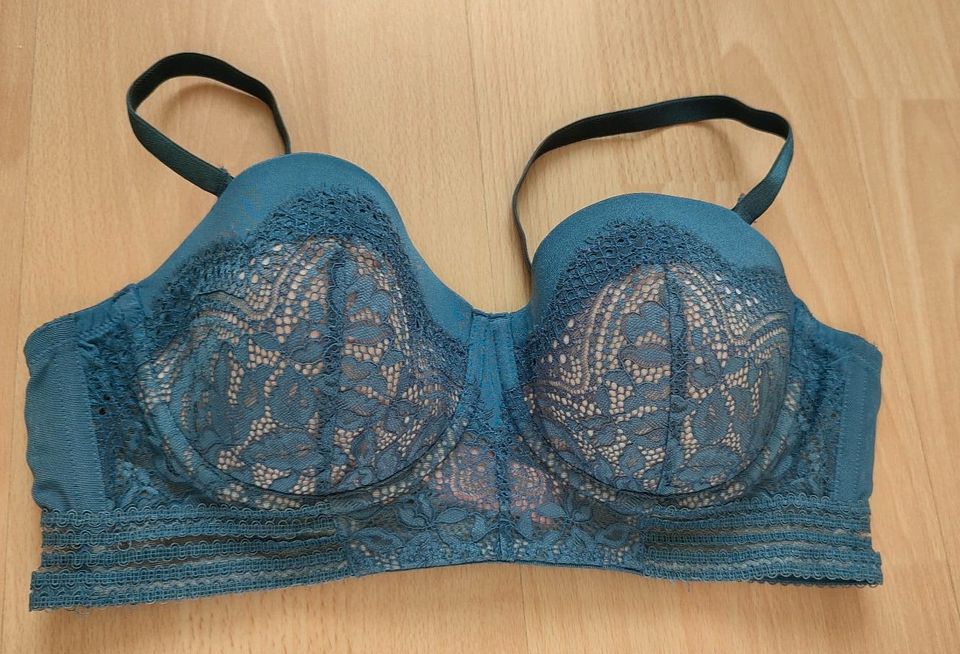 Hunkemöller BH Bustier bra balconette 80C Blau Top Zustand in Völklingen