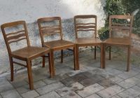 4 x Stuhl aus Massivholz - Holzstuhl Vintage Mid Century Baden-Württemberg - Gerstetten Vorschau