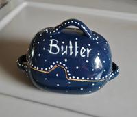 Keramik-Butterdose im Bürgel-/Blaudruck-Stil, blau-weiß Bayern - Bobingen Vorschau