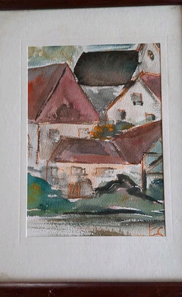 2 Aquarelle von Elisabeth  Schmandt in Bad Buchau