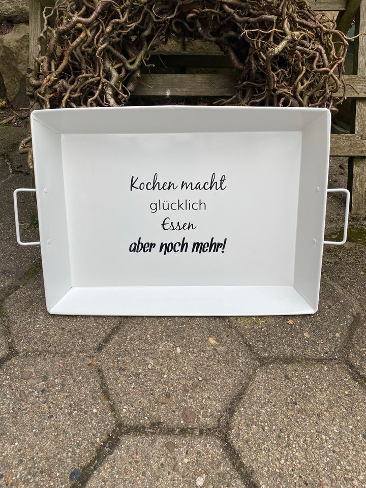 Tolles Metall Tablett, wNeu, Deko, Shabby chic, schau mal in Nottensdorf