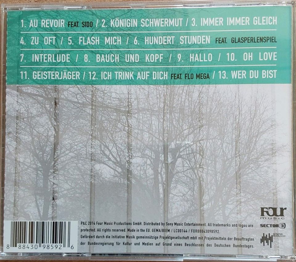 CD von Mark Forster  *Bauch und Kopf* 13 Titel in Berlin