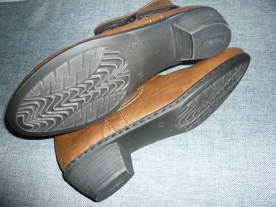 RIEKER ~ Stiefelette ~ Gr. 41 ~ braun ~ Echte Lammwolle ~ NEU&OVP in Schaafheim