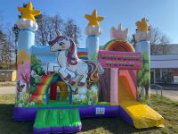 Hüpfburg Multiplay Einhorn mit Rutsche mieten Geburtstag Event Rheinland-Pfalz - Waldmohr Vorschau