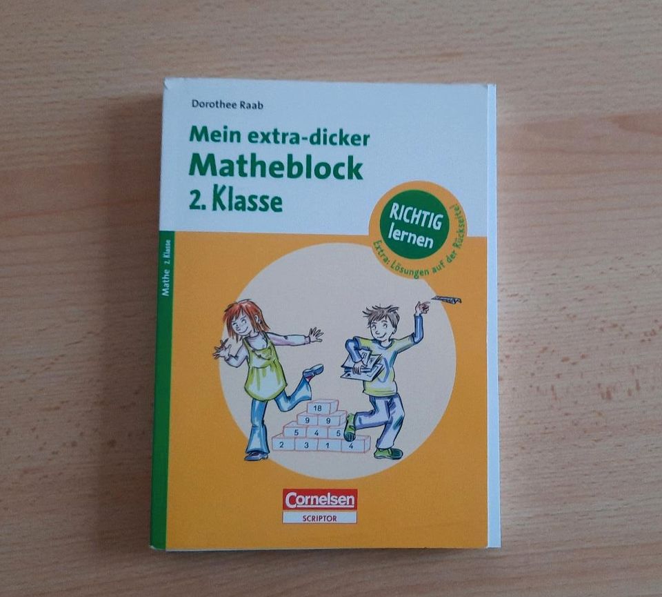 Lernblock Mathematik 2.Klasse, dicker Matheblock zum lernen in Uder