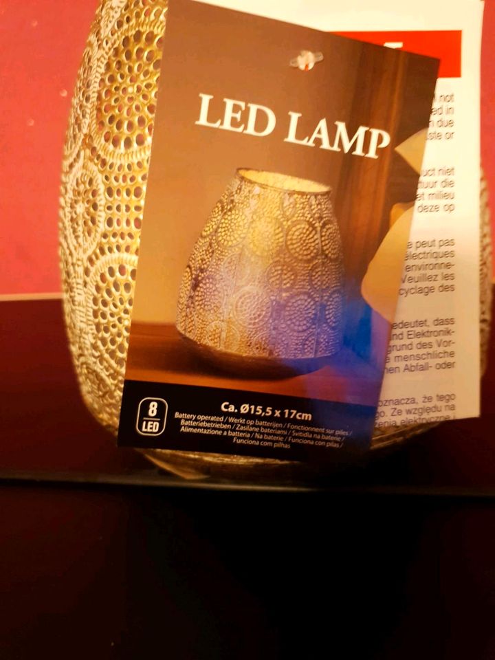 ⭐⭐Orientalische Lampe Gold 17cm für Kerzen,LED Lichterketten | in Hamburg