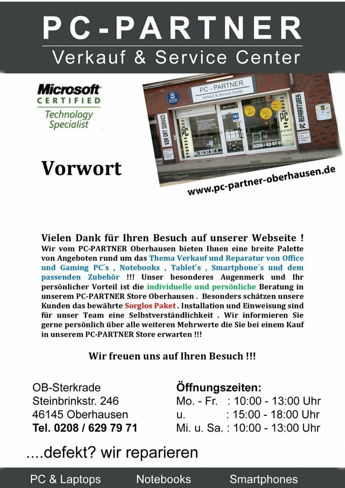 PC,Notebook,Tablet,Handy,Smartphone Reparatur Fair & Günstig ! in Oberhausen