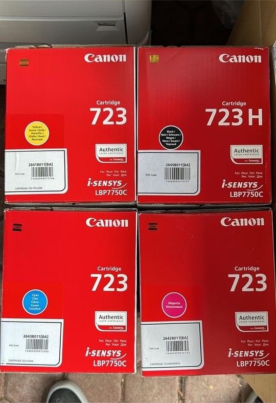 Canon 723 Tonersatz Black Cyan Magenta Yelloy für LBP-7750C in Düren