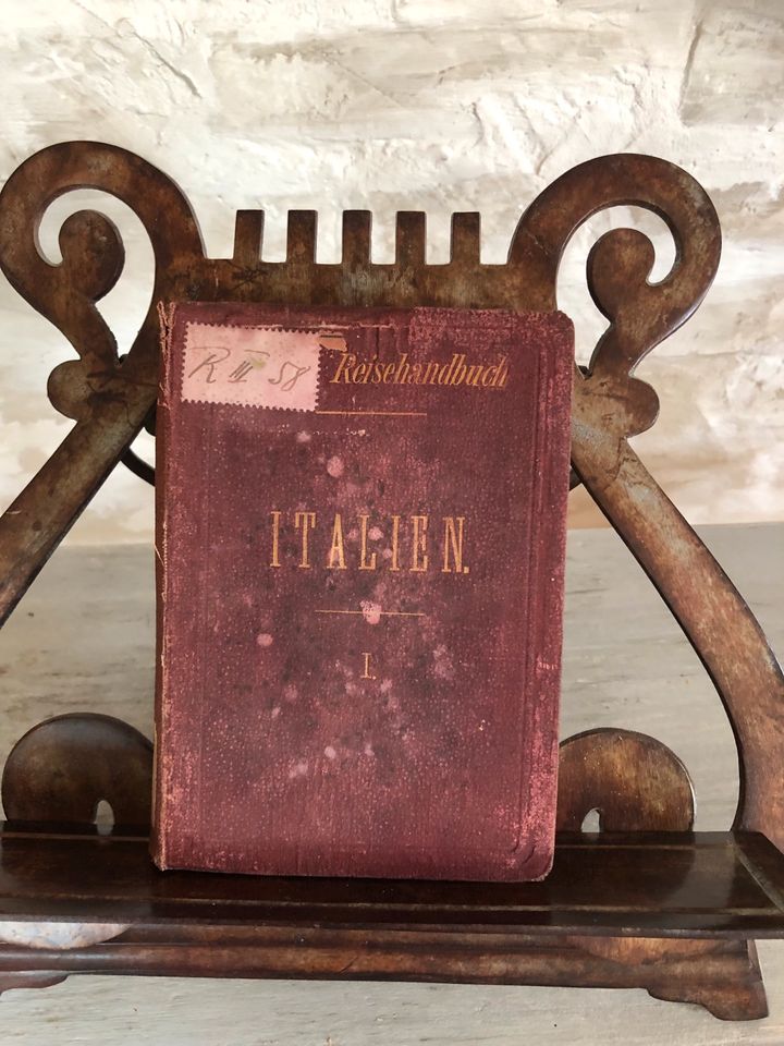 Altes Woerl‘s Reisehandbuch  „Italien“von 1879 in Kreuzau