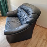 Schwarzblaue Couch, Sofa, Ledersofa, Ledercouch Bayern - Hersbruck Vorschau