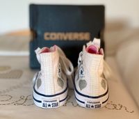 Neuwertige Converse Chucks weiss mit silbernen Herzen Grösse 19 Sachsen - Wachau Vorschau