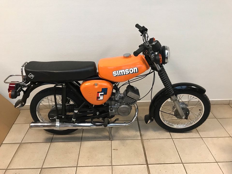 Simson S50 S51 12V Vape 4 Gang M500 Motor orange Neuaufbau 60km/h in Calbe (Saale)