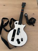 Nintendo Wii Zubehör Guitar Hero Gitarre & Mikrofon Hessen - Hainburg Vorschau