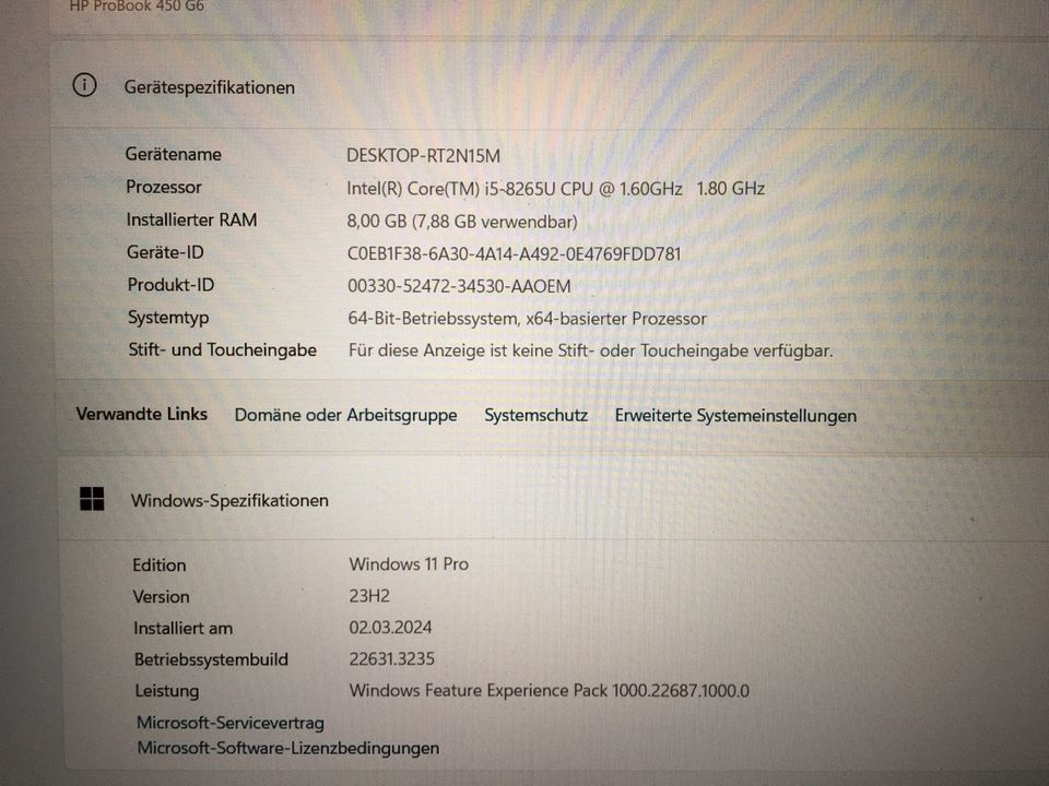 HP Probook 450G6 mit 1TB, Docking, Win11pro in Berlin