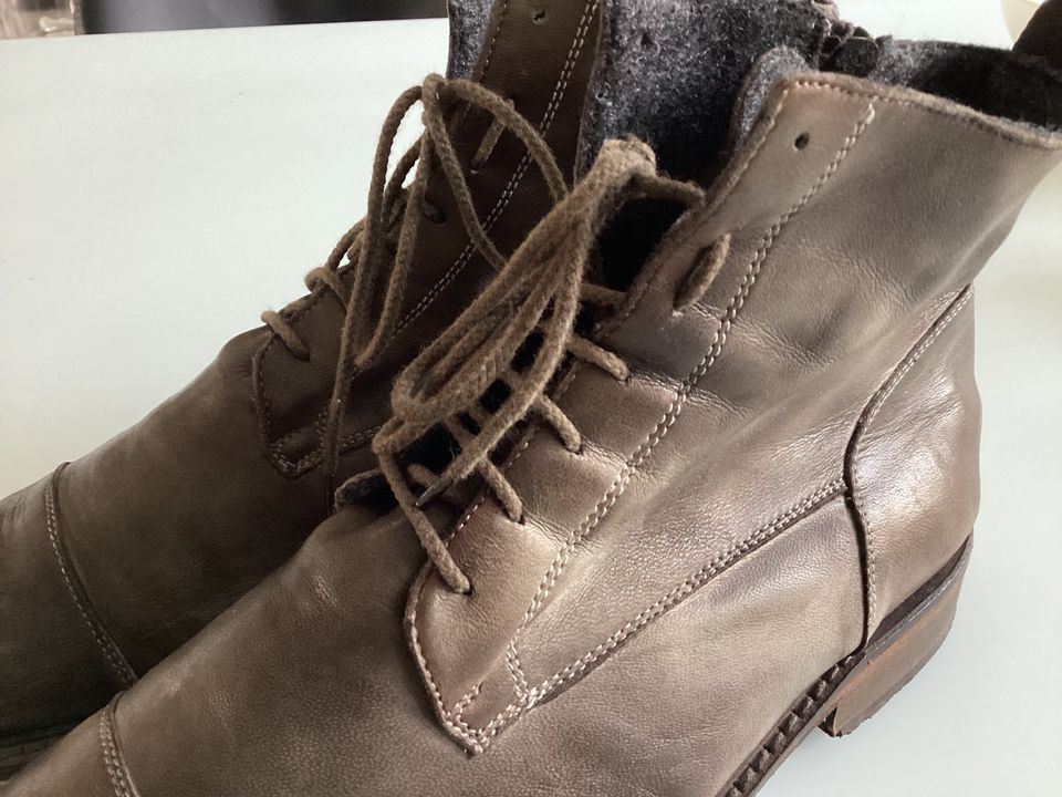 ❤️NP299€ VERO CUOIO Stiefeletten Gr. 43 braun Nappaleder in Bad Münder am Deister