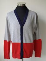 Tommy Hilfiger Cardigan Strickjacke / L / Blau Grau Rot Düsseldorf - Oberkassel Vorschau