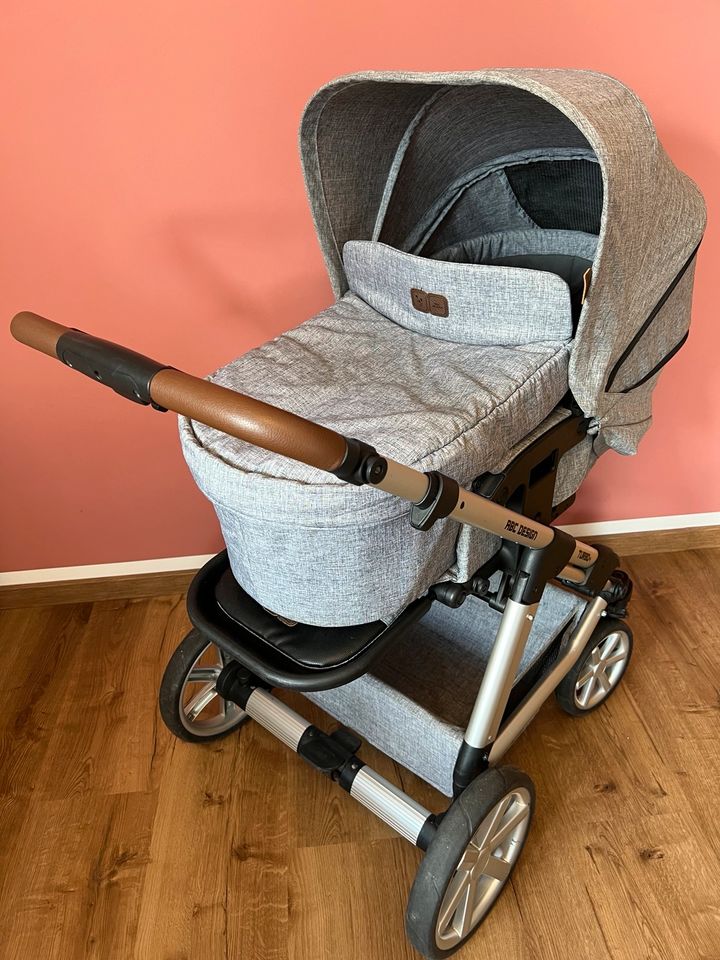 ABC Design Kombi-Kinderwagen Turbo 4 - inkl. Babywanne, Sportsitz in Annaberg-Buchholz