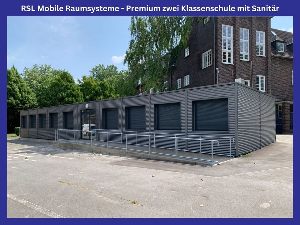 Premium zwei Klassenschule mit WC-Anlagen (DHB), Containerschule in Oberhausen