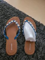 Zehentrenner Flip Flops Gr. 42 Sandalen Gänseblümchen weiß Nordrhein-Westfalen - Gladbeck Vorschau