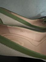 TOD'S Pumps - Pepptoes - Gr. 38,5 - beige/grün - Klassiker Sachsen - Radebeul Vorschau