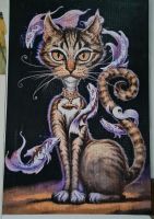 Diamond painting Bild Katze Fisch Nordrhein-Westfalen - Bottrop Vorschau