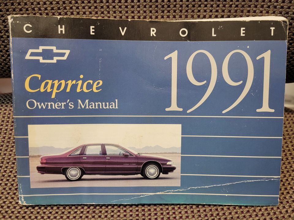 Owner's Manual 1991 Chevrolet Caprice in Rheinfelden (Baden)