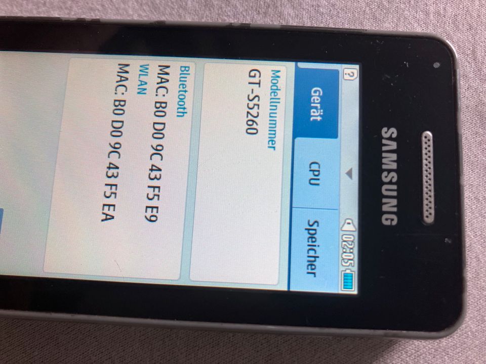 Handy Samsung GT S 5260 Smartphone top in Kassel