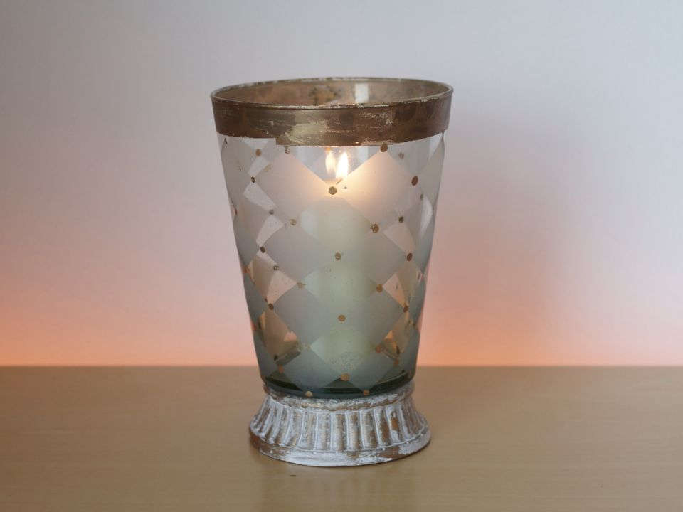 2 x Romantiches Windlicht oder Vase, verschiedene Formen in Köln