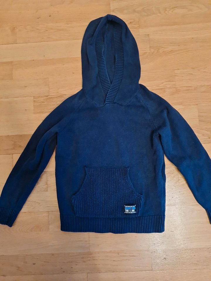 Pullover blau gr 122 100% Baumwolle in Taunusstein