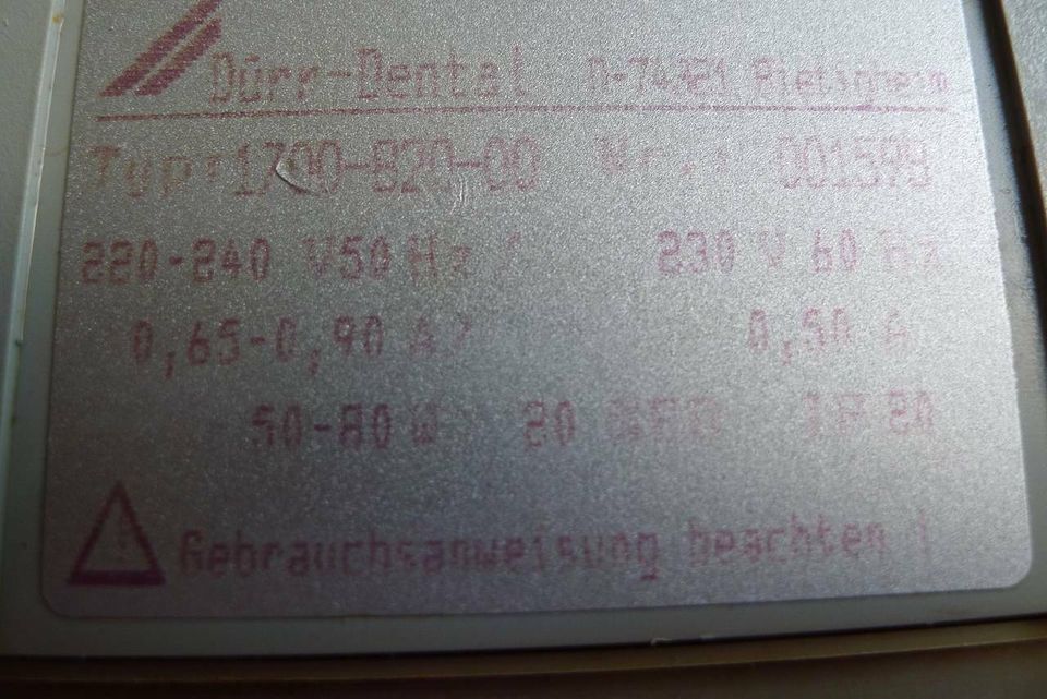 Dürr-Dental RU24 Regeneriereinheit Typ: 1700-820-00 (für XR24) in Rehburg-Loccum