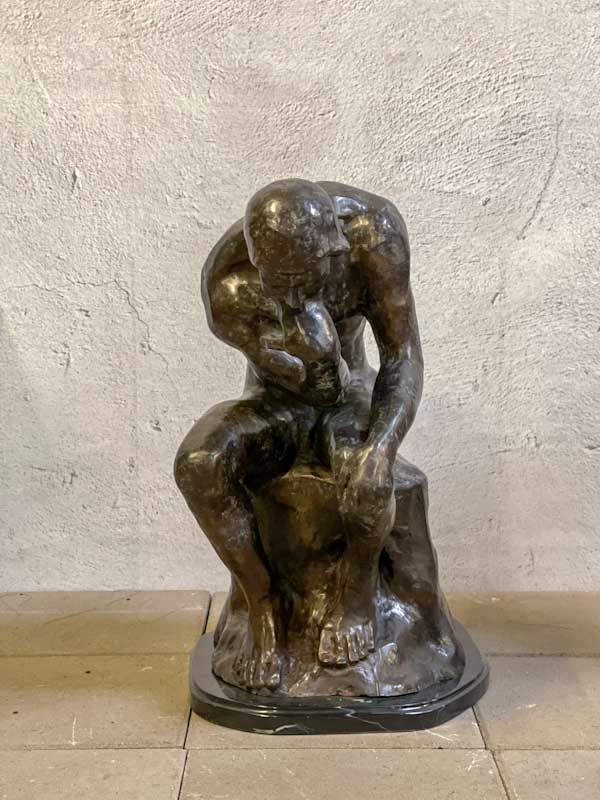 Der Denker nach A.Rodin - Bronzefigur in München