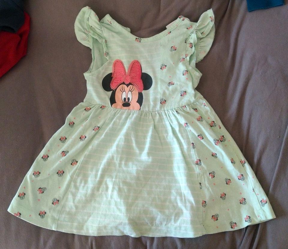 Kleid türkis Minnie Maus Mouse Mädchen 80 in Pfungstadt