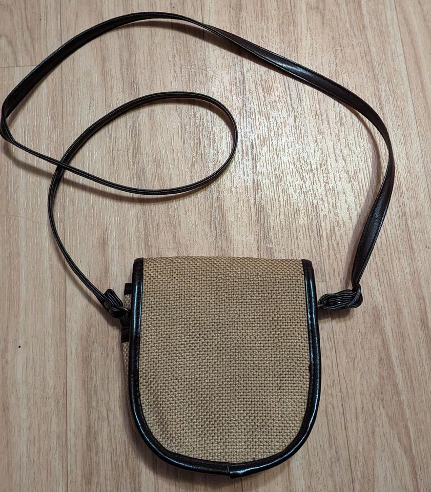 Vintage Trachten Tasche Leder Edelweiß Jute Dirndl Handtasche in Dresden