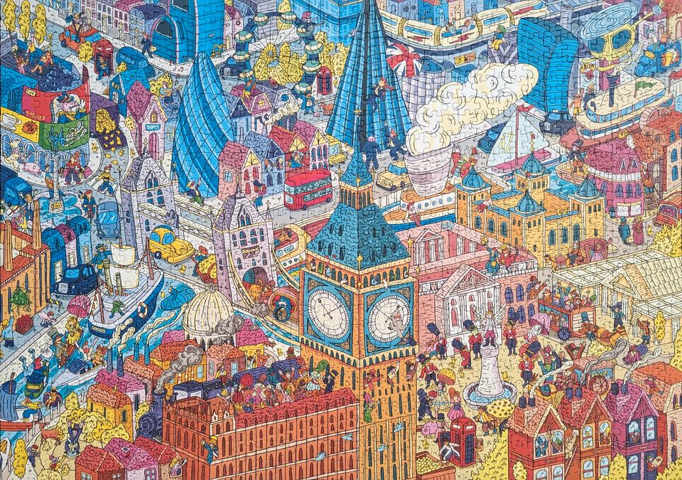 Trefl Prime Puzzle 1000 Teile Time Travel London in Wuppertal