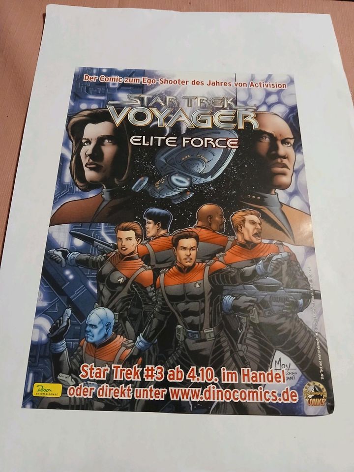 Werbeflyer star trek,jurassic Park,star wars ,wrestling in Eutin