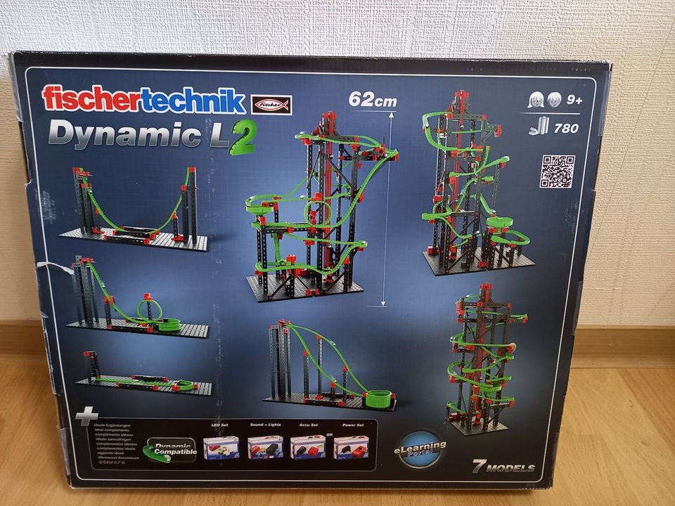 Kugelbahn mit Motor, Kugelbahn Fischertechnik Dynamic L2 in Werl