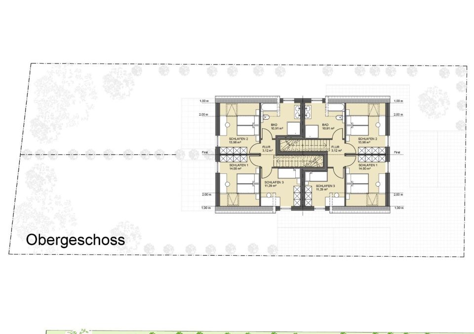 Baugrundstück in Friedrichsdorf für großes Haus, Doppelhaus oder 2 Wohnungen in Gütersloh